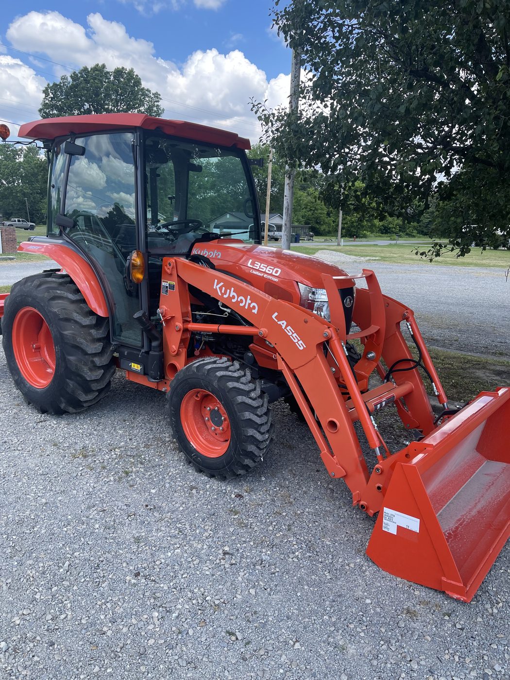 Kubota tractor used for cultivating the community farm