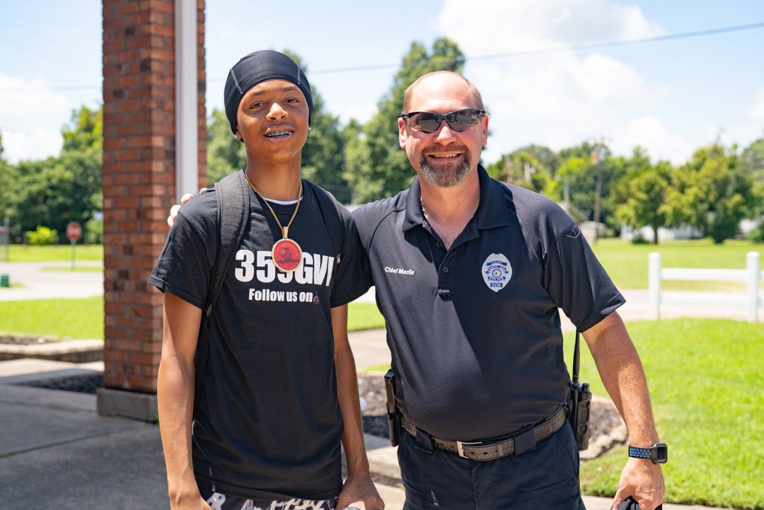 Youth mentorship and community partnership with local law enforcement